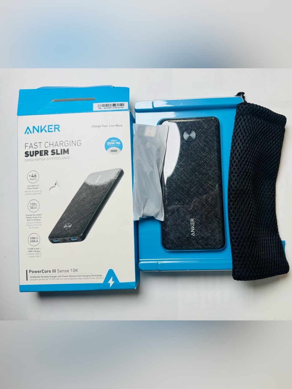 Anker PowerCore III Sense 10K Portable Charger - fast charging super slim